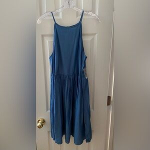 Crown & Ivy Skinny Strap Denim Women’s Dress Size M with Tag